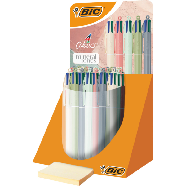 30 Stück Bic Vierfarbkugelschreiber 303302, farbig sortiert, M 3086124143745 Bic