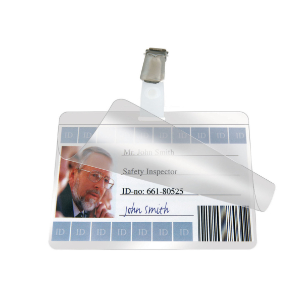 Q-connect Namensschild mit Clip 10ST z. laminieren 5705831137875 Q-connect