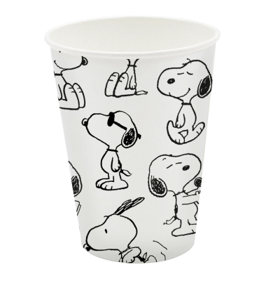 Motivbecher Snoopy Infinity 10ST wei&szlig;sw