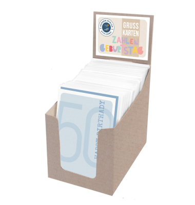 Grusskarten Zahlengeburtstag Premium