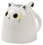 Tasse Up & Down Cats wei&szlig;