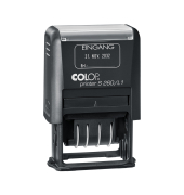 Datumstempel mit Text Eingang Printer S 260L1 N selbstf&auml;rbend blau, rot blaurot ohne Logo