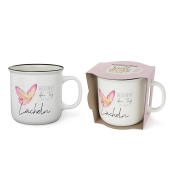 Kaffeebecher Lovely Greetings L&auml;cheln