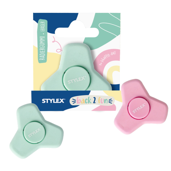 8 Stück Stylex Radiergummi Fidget Spinner 4044186570014 Stylex