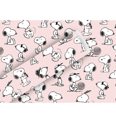 Geschenkpapier 1366-26418, Snoopy, rosa