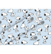 Geschenkpapier 1366-26419, Snoopy, hellblau