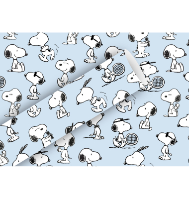 Geschenkpapier 1366-26419, Snoopy, hellblau