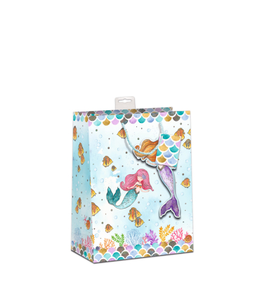 Geschenktasche 7549-2401-M, Kind Meerjungfrau, 180mm x 230mm
