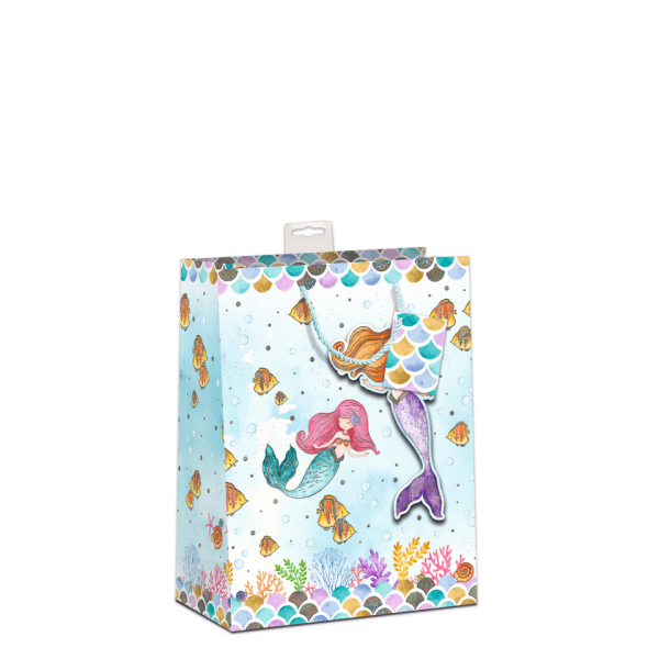6 Stück Alpedia Geschenktasche 7549-2401-M, Kind Meerjungfrau, 180mm x 230mm 4017703850012 Alpedia