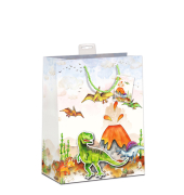 Geschenktasche 7549-2402-L, Kind Dinosaurier, 260mm x 320mm