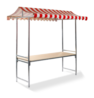 Marktstand Maastricht wei&szlig;rot