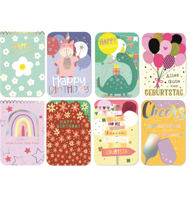 Geburtstagskarte  sortiert