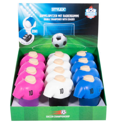 Doppelspitzer m.Radiergummi Trikot sort.