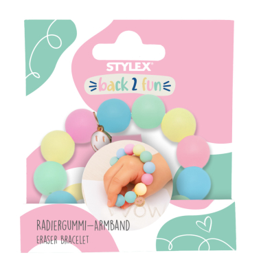 Radiergummi-Armband
