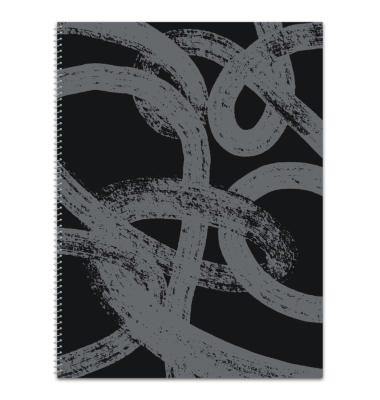 Collegeblock A4 80 BL kariert Black