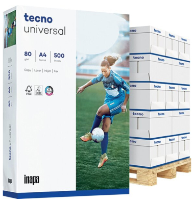 Kopierpapier Universal 2100076796 A4 80g wei&szlig;  Palette 