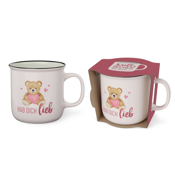 LA VIDA Kaffeebecher Liebe Wünsche Teddy 4027268359998 LA VIDA