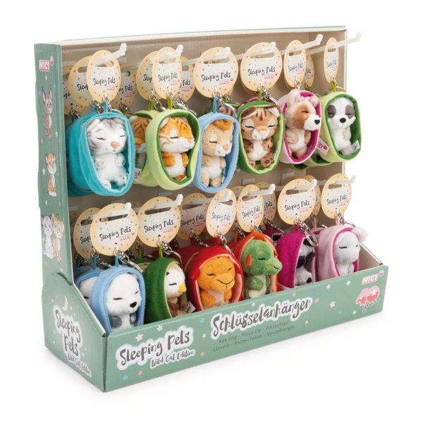 NICI Schlüsselanhänger Sleeping Pets 8cm 4012390631609 NICI
