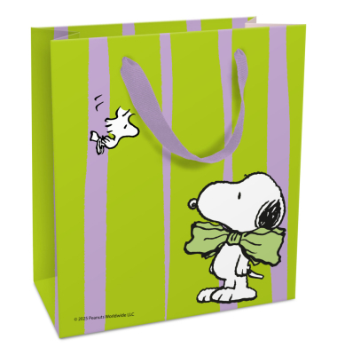 Geschenktasche 1568-26114, allgemein, mit Trageband, Snoopy, 18cm x 21cm