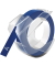 3D Plastik-Pr&auml;geband S0898140 9mm x 3m wei&szlig;/blau abriebfest selbstklebend