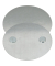 Zubeh&ouml;r Rauchmelder BR 1000 Magnet-Befestigungs-Set Befestigungsplatte mit 2 Magneten, Tr&auml;gerplatte 70mm