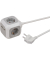 Steckdosenw&uuml;rfel ALEA-Power 4 Steckdosen 1,4m inkl. Standfu&szlig;-Adapter grau/wei&szlig;