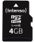 Speicherkarte microSDHC-Card Class 10 3413450, Micro-SDHC, mit SD-Adapter, Class 10, bis 25 MB/s, 4 GB