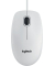 PC-Maus B100 910-003360, 3 Tasten, mit Kabel, USB-Kabel, optisch, wei&szlig;
