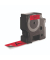 D1 Schriftband S0720970 24mm x 7m schwarz/rot laminiert selbstklebend