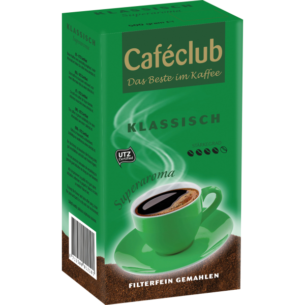 8712500012101 - Kaffee Caféclub 796 500g gemahlen im Vakuumbeutel 8712500012101 500 Gramm