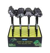 Bleistift mit Radiergummi-Topper Dino