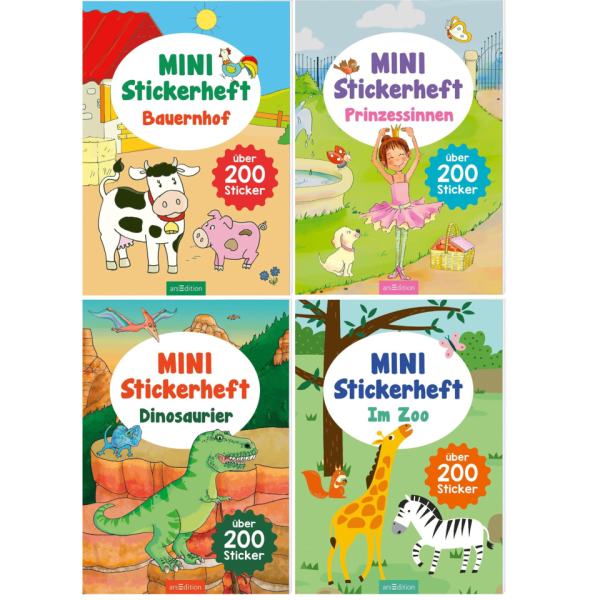 24 Stück Ars Edition Beschäftigungsbuch MINI Stickeft  Ars Edition