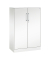 Fl&uuml;gelt&uuml;renschrank Asisto 141033000S10172, abschlie&szlig;bar, 3 OH, wei&szlig;, 80x131x43,5cm (BxHxT)