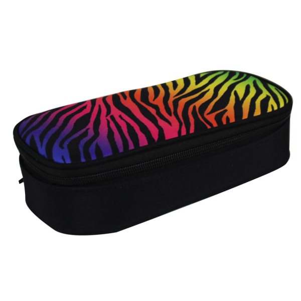 Donau Schüleretui klein Neon Safari Zebra 9004546576747 Donau