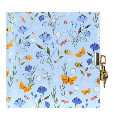Tagebuch m.Schloss Secret Garden blue