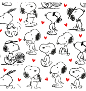 Motivserviette Snoopy