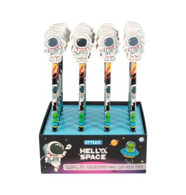 Bleistift mit Radiergummi-Topper Astron.