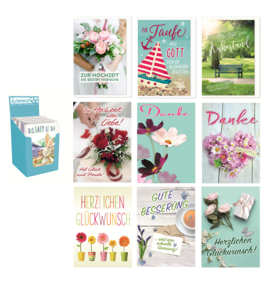 Karten versch.Anl&auml;sse  sortiert