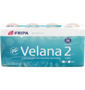 Toilettenpapier Velana, ohne, 1530808, 2-lagig, braun, 250 Blatt / Rolle,