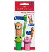 Stiftkappe 3ST Grippy sortiert