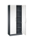 Fl&uuml;gelt&uuml;renschrank Asisto 141003000S10252, abschlie&szlig;bar, 5 OH, schwarzgrau/verkehrswei&szlig;, 120x198x43,5cm (BxHxT)