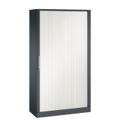 Rollladenschrank Asisto 143002000S10079, abschlie&szlig;bar, 5 OH, schwarzgrau/verkehrswei&szlig;, 100x198x43,5cm (BxHxT)