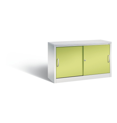 C+P Aktensideboard 2x2OH 1200mm lgrcgn