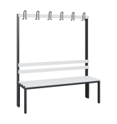 C+P Garderobenbank 1710x1500x403mm sgr/lgr