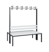 C+P Garderobenbank 1710x1500x756mm sgr/lgr