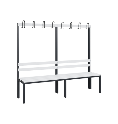 C+P Garderobenbank 1710x1960x403mm sgr/lgr