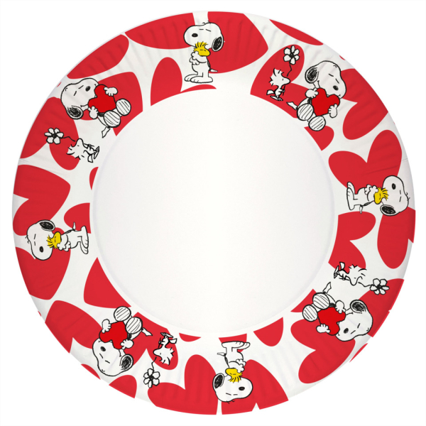 Braun und Company Motivteller Snoopy Love 10ST rotweiß 4014995512970 Braun und Company