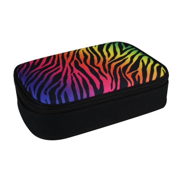 Donau Schüleretui groß Neon Safari Zebra 9004546576686 Donau
