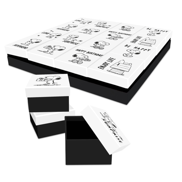 16 Stück Braun und Company Geschenkkarton Sprüche Snoopy sortiert 4014995513618 Braun und Company