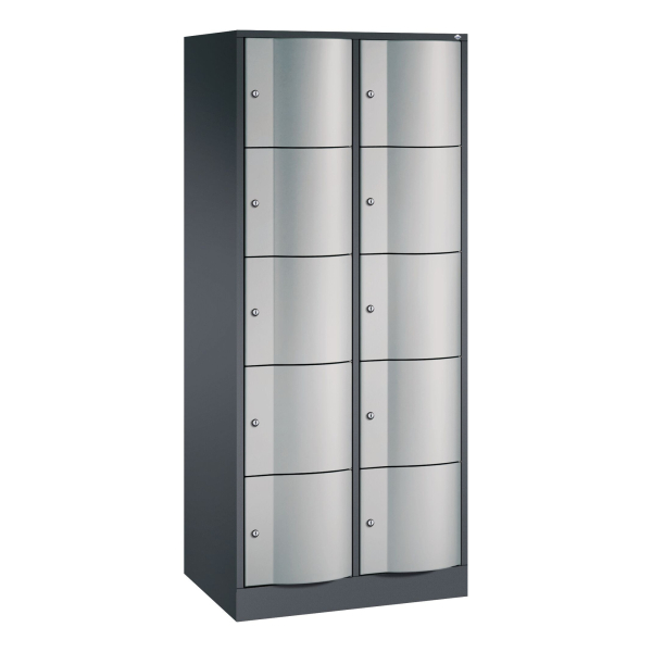4050646518359 - CP Schließfachschrank S 5000 Resisto anthrazit silber 8570-272 S10256 10 Schließfächer 770 x 540 x 1950 cm